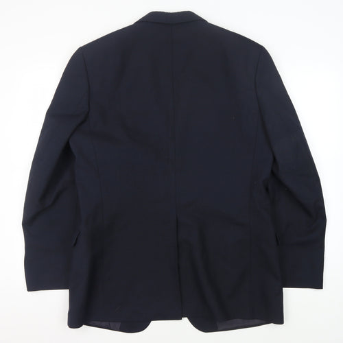 St Michael Men's Blue Blazer, Medium, Single-Breasted 40R