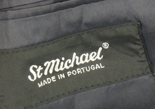 St Michael Men's Blue Blazer, Medium, Single-Breasted 40R