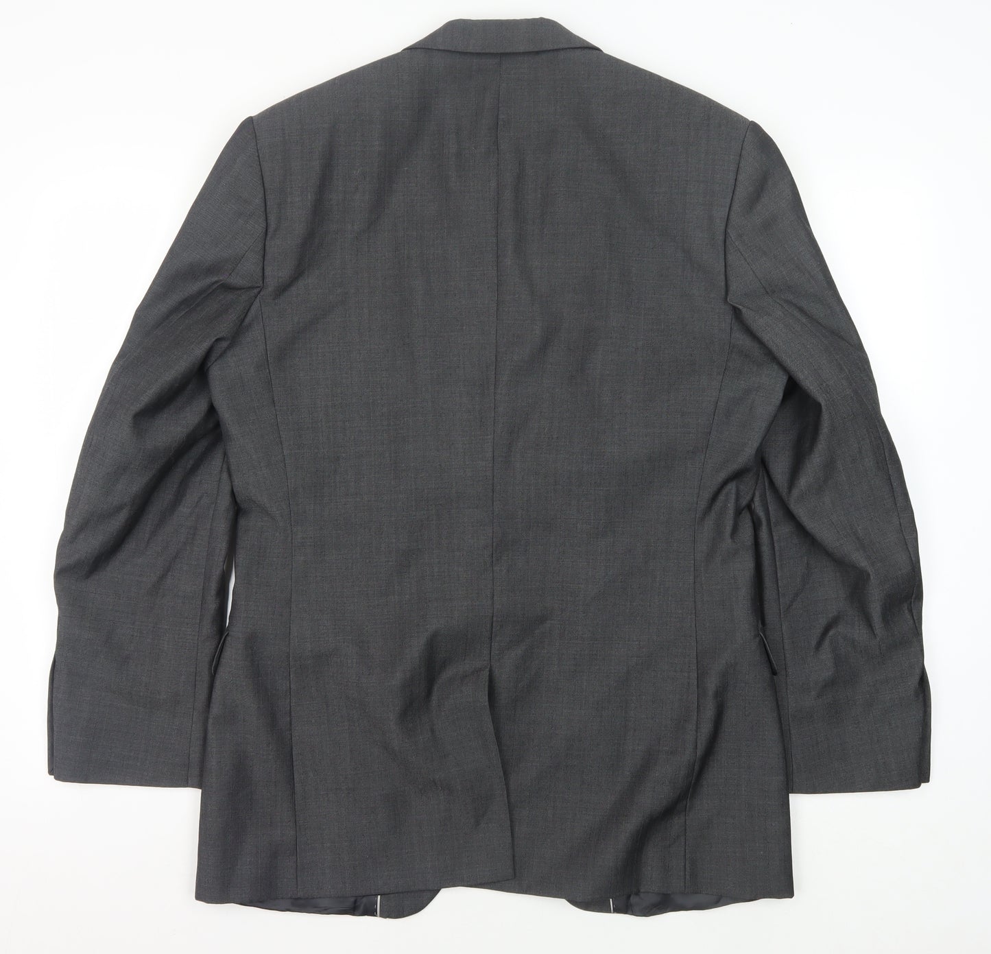 Limehaus Men's Grey Blazer, 38 Regular, Wool Blend