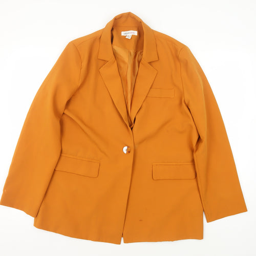 Urban Bliss Orange Women's Blazer Size 12 - Casual Workwear