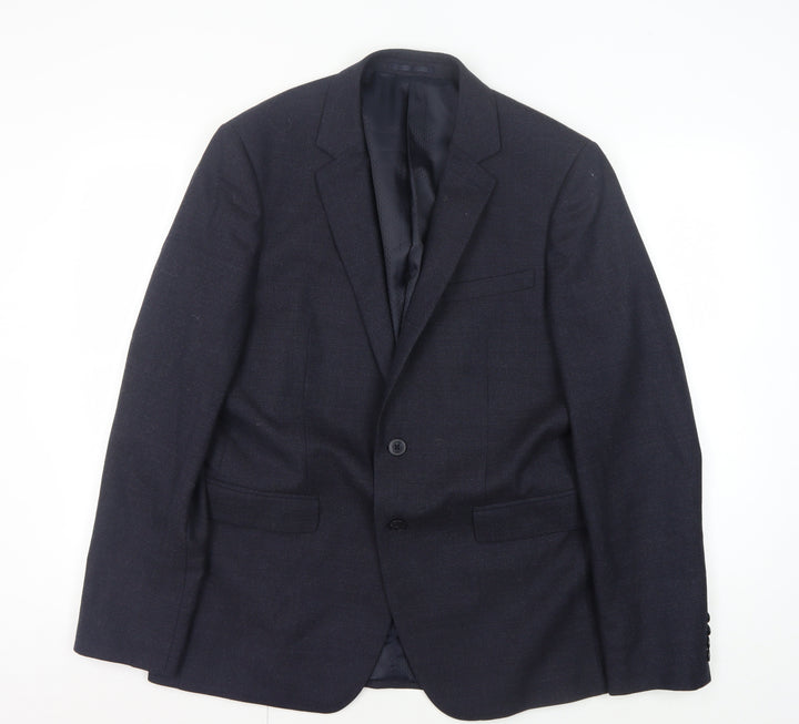Jaeger Men's Blue Slim Fit Suit Jacket 42R