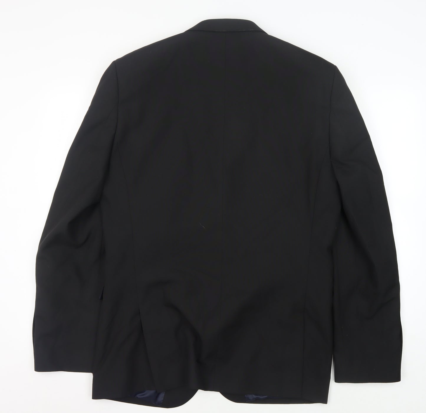 Next Men’s Black Blazer, 42L Formal, Single Breasted
