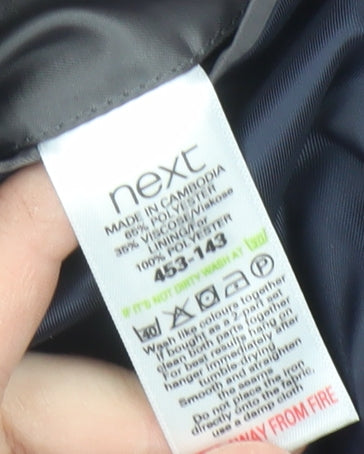 Next Men’s Black Blazer, 42L Formal, Single Breasted