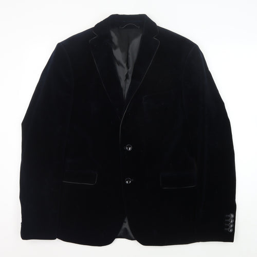 Brodie & Lyle Men's Black Velvet Blazer, Size 42, Formal