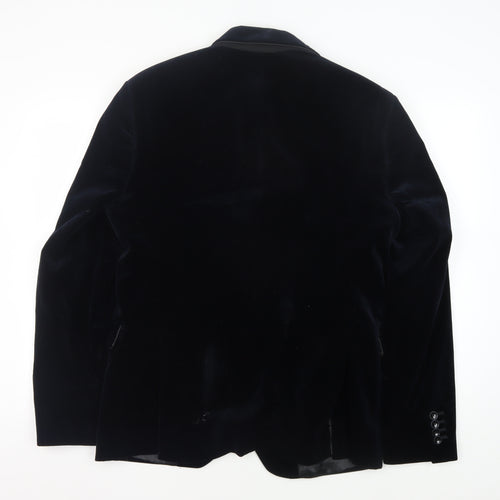 Brodie & Lyle Men's Black Velvet Blazer, Size 42, Formal