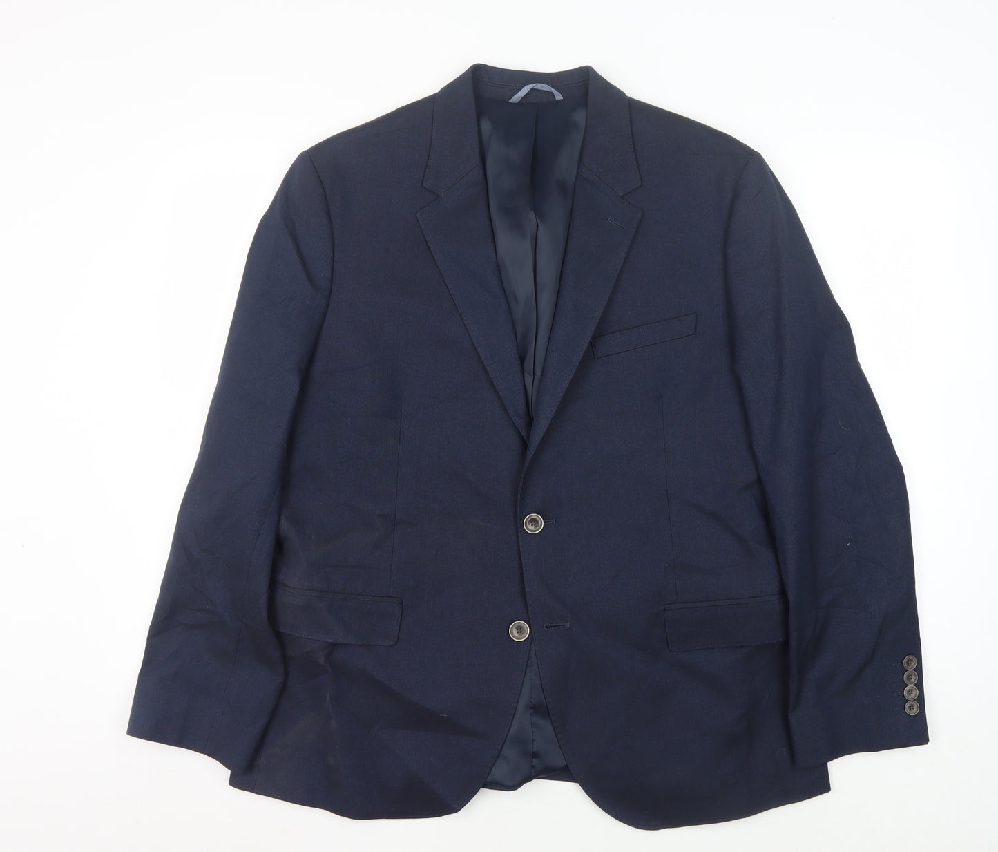 Marks and Spencer Men's Blue Blazer 46 Short Jacket