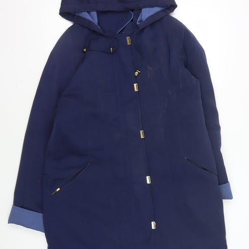 Isle Women’s Blue Hooded Jacket, Size 12, Casual Wear