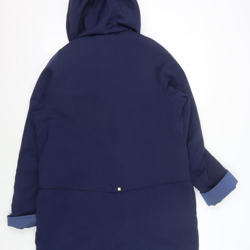 Isle Women’s Blue Hooded Jacket, Size 12, Casual Wear