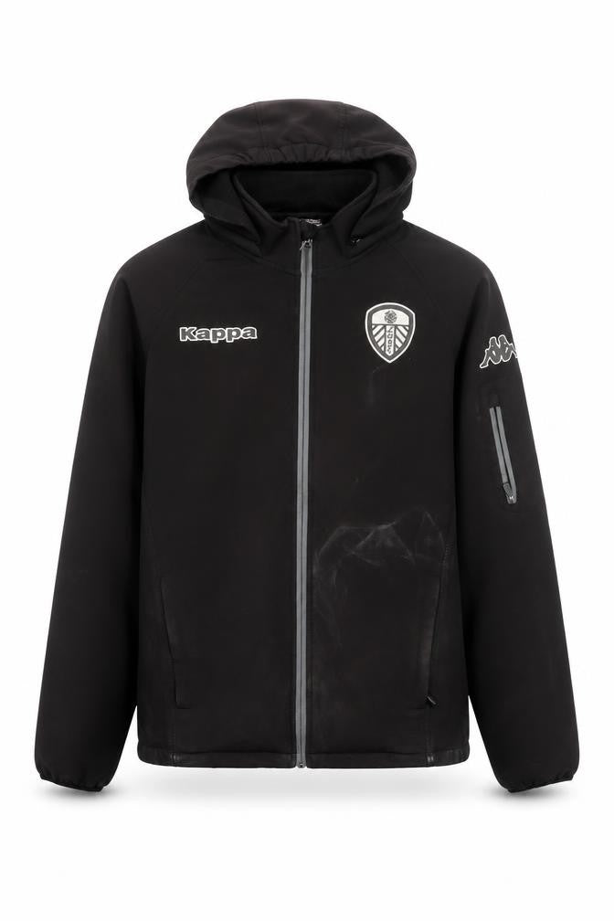 Front view of Kappa Men's Black XL Football Track Jacket