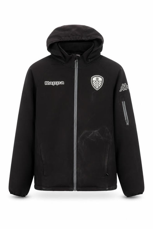 Front view of Kappa Men's Black XL Football Track Jacket