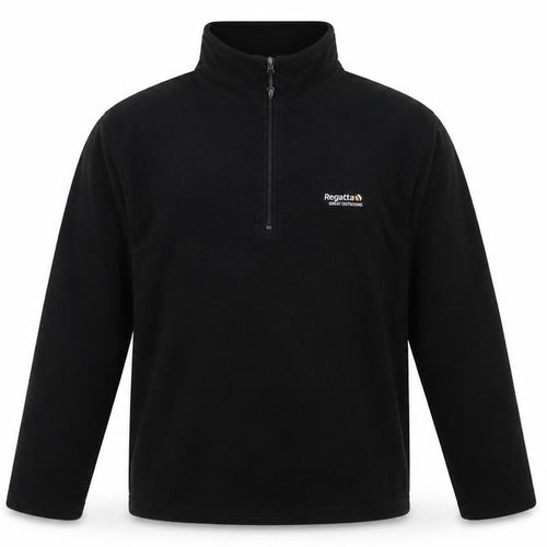 Regatta Mens Black Fleece Pullover Sweatshirt L