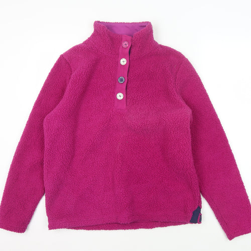 Betty Kay Women's Pink Henley Sweatshirt M