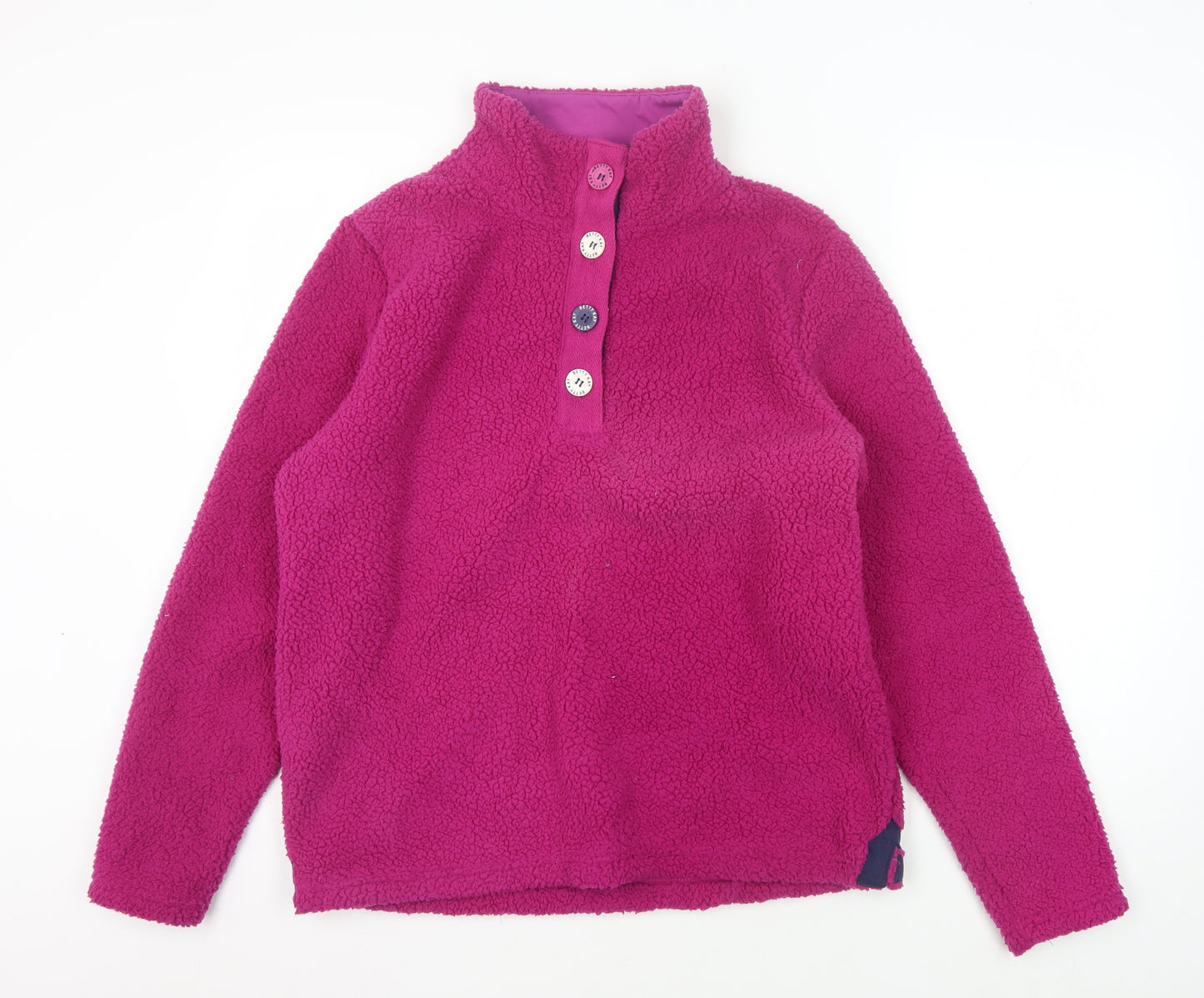 Betty Kay Women's Pink Henley Sweatshirt M