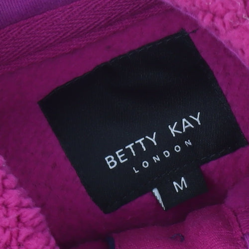 Betty Kay Women's Pink Henley Sweatshirt M