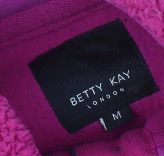 Betty Kay Women's Pink Henley Sweatshirt M