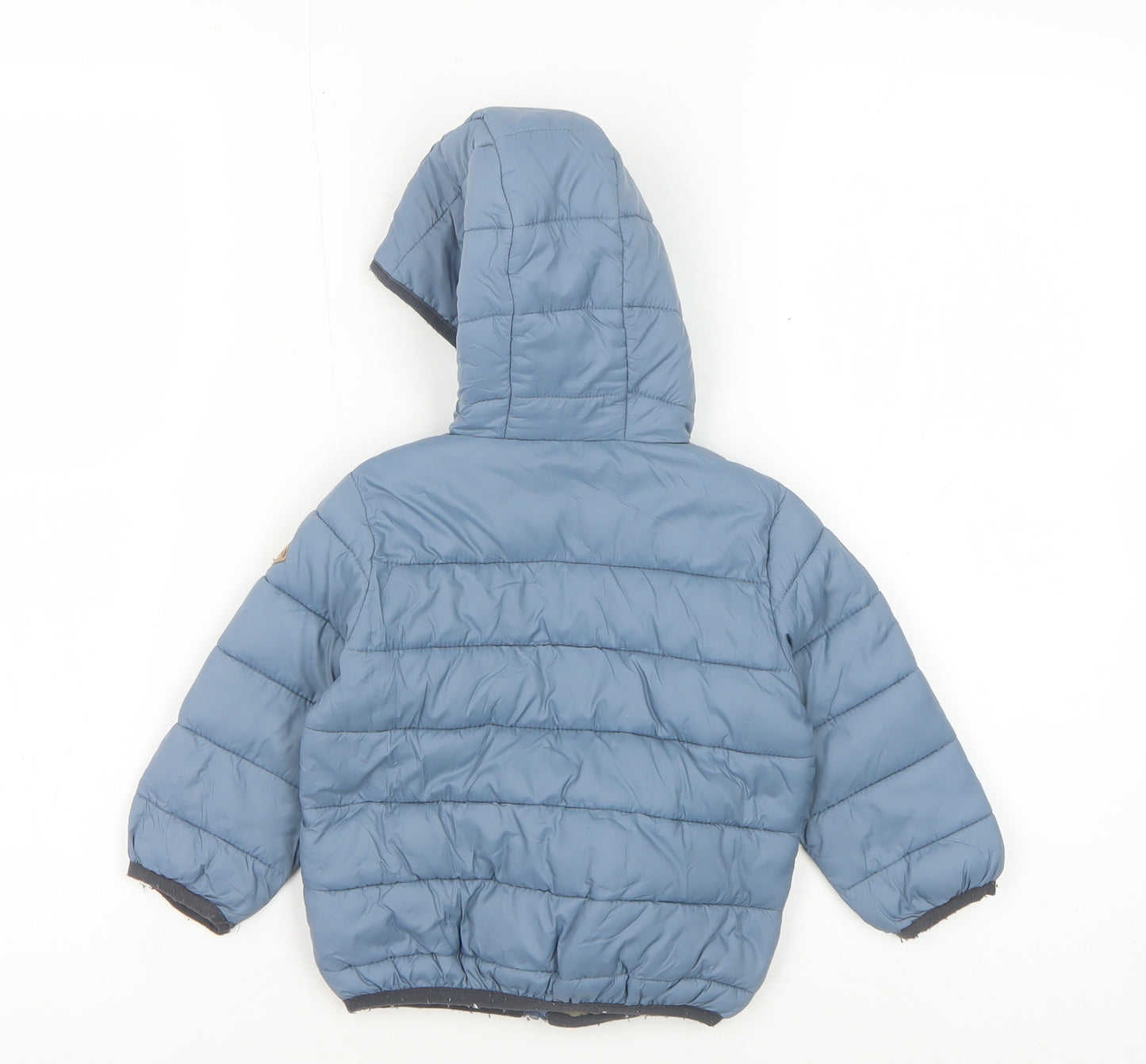 Reserved Boys Blue Puffer Jacket, 2 Years, Winter Hooded