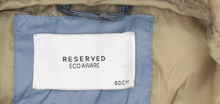 Reserved Boys Blue Puffer Jacket, 2 Years, Winter Hooded