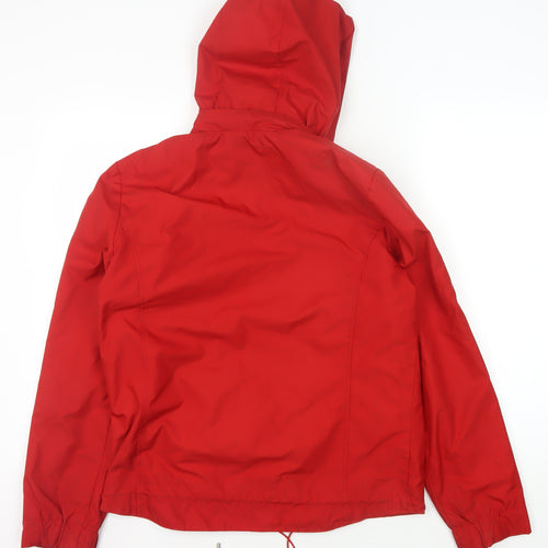 Tommy Hilfiger Men's Red Hooded Jacket, Size L