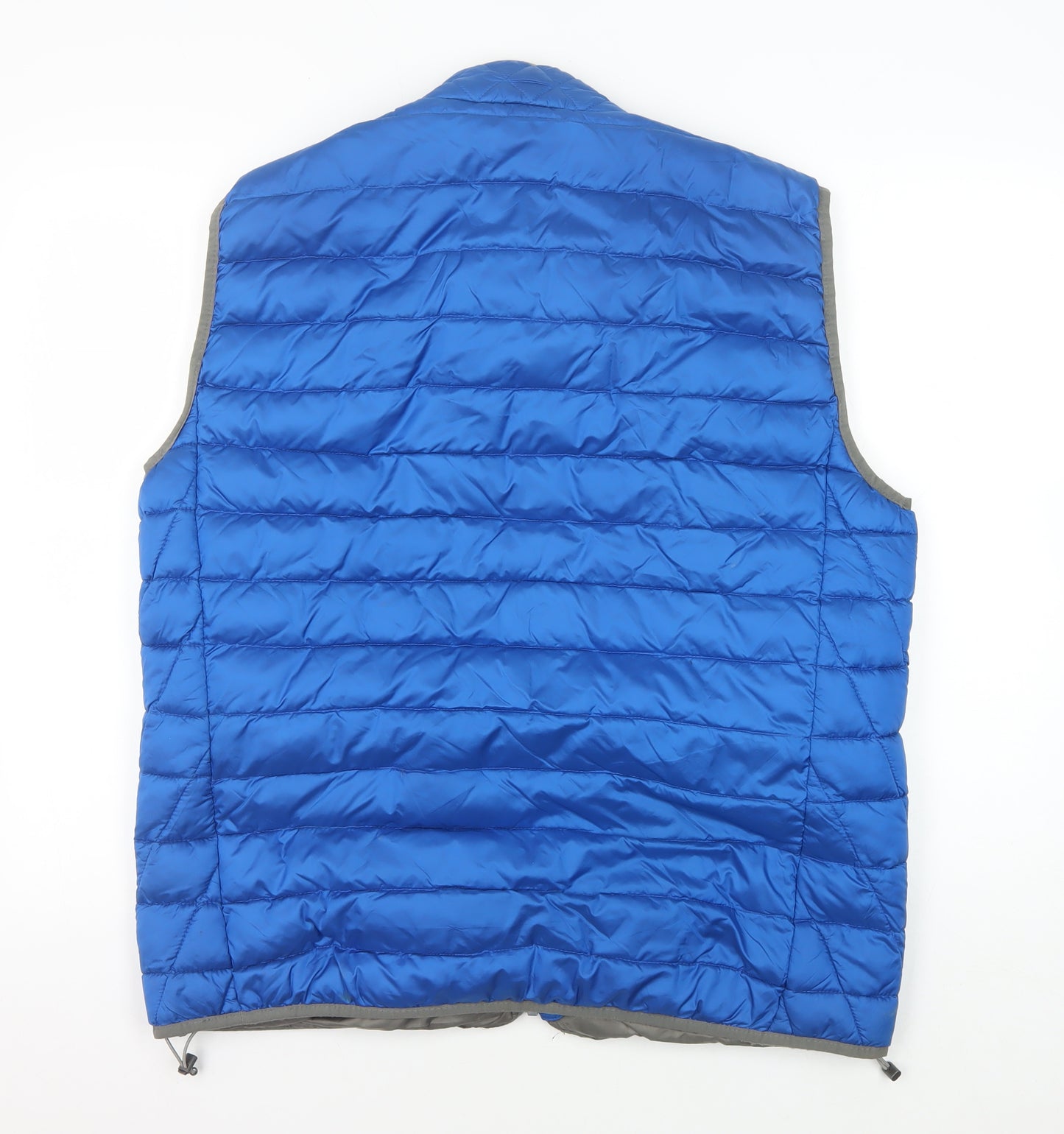 Napapijri Men's Blue XL Puffer Waistcoat, Casual Mid-Length