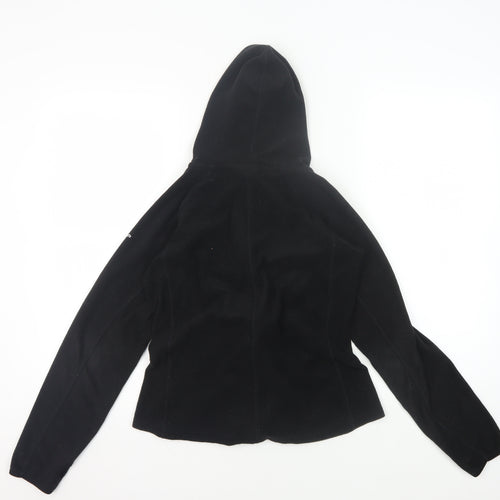 Trespass Girls Black Hooded Fleece Jacket Size S