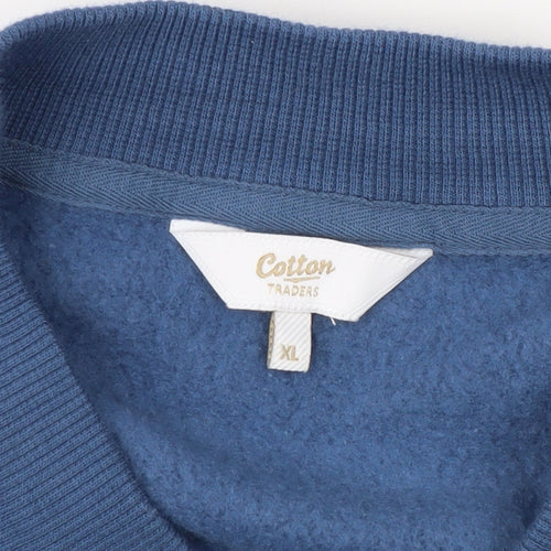 Cotton Traders Men's Blue XL Bomber Jacket