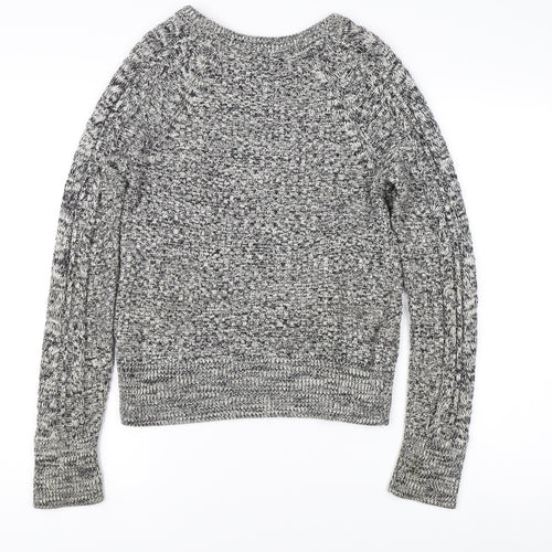 GAP Women's Grey Cable-Knit Pullover Jumper XS
