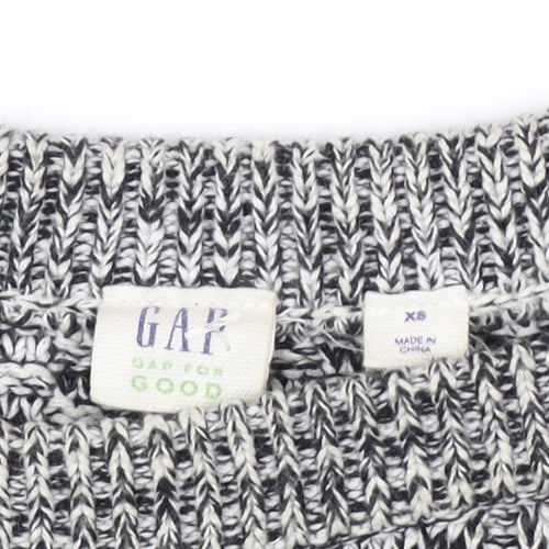 GAP Women's Grey Cable-Knit Pullover Jumper XS