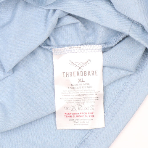 Threadbare Men's Blue XL Polo Shirt, Casual & Stylish