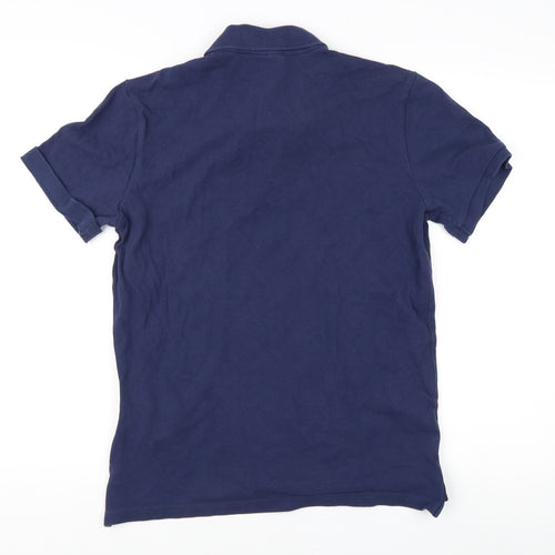 Nike Men's Blue Cotton Polo Shirt - Size S