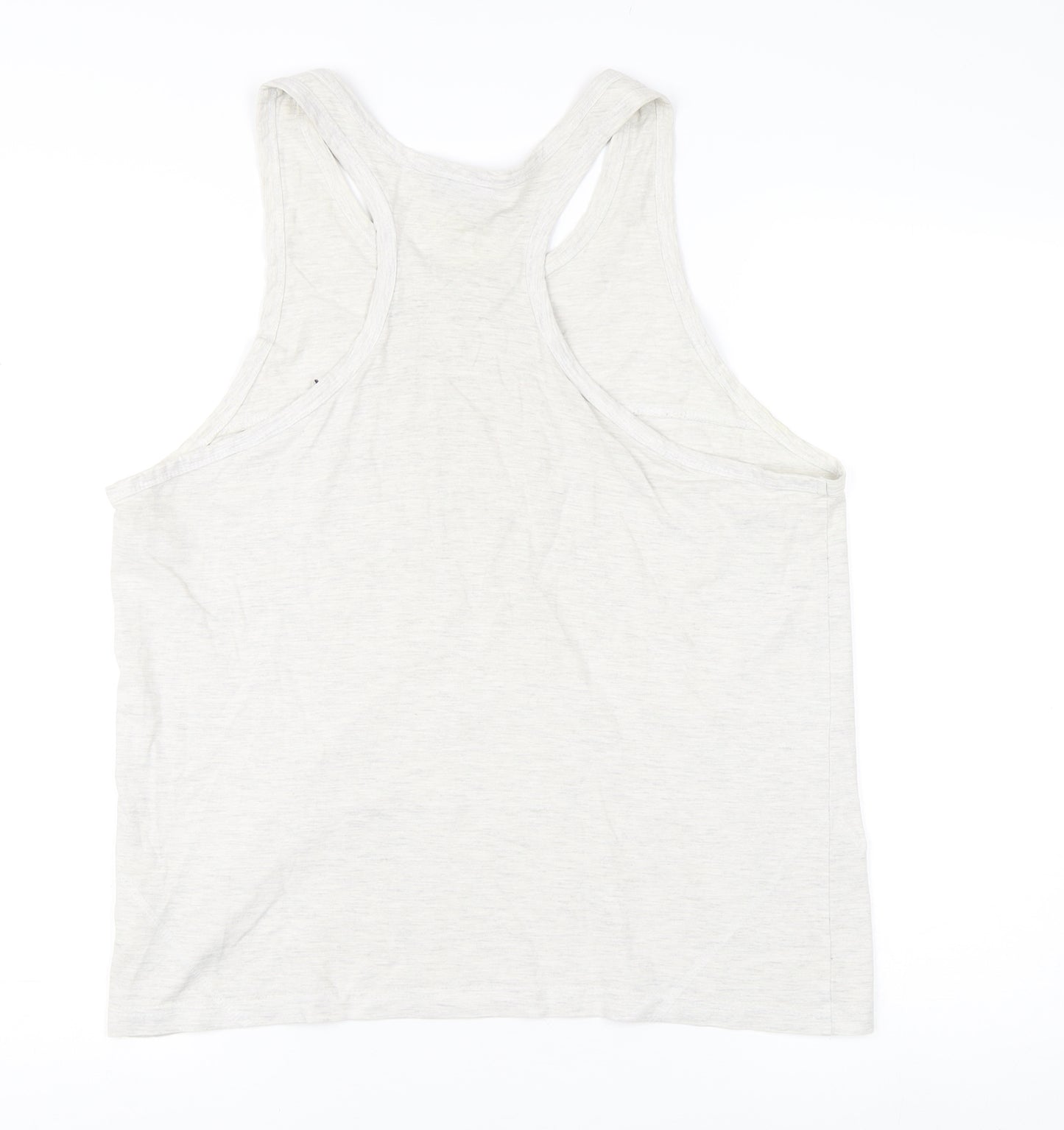 Donnay Unisex White Tank Top M Scoop Neck Activewear
