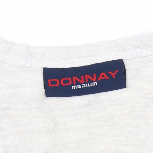 Donnay Unisex White Tank Top M Scoop Neck Activewear
