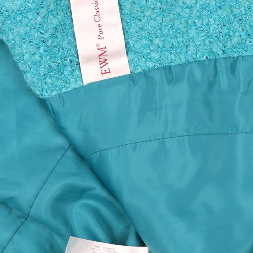 EWM Women's Blue Basic Jacket, Size 16