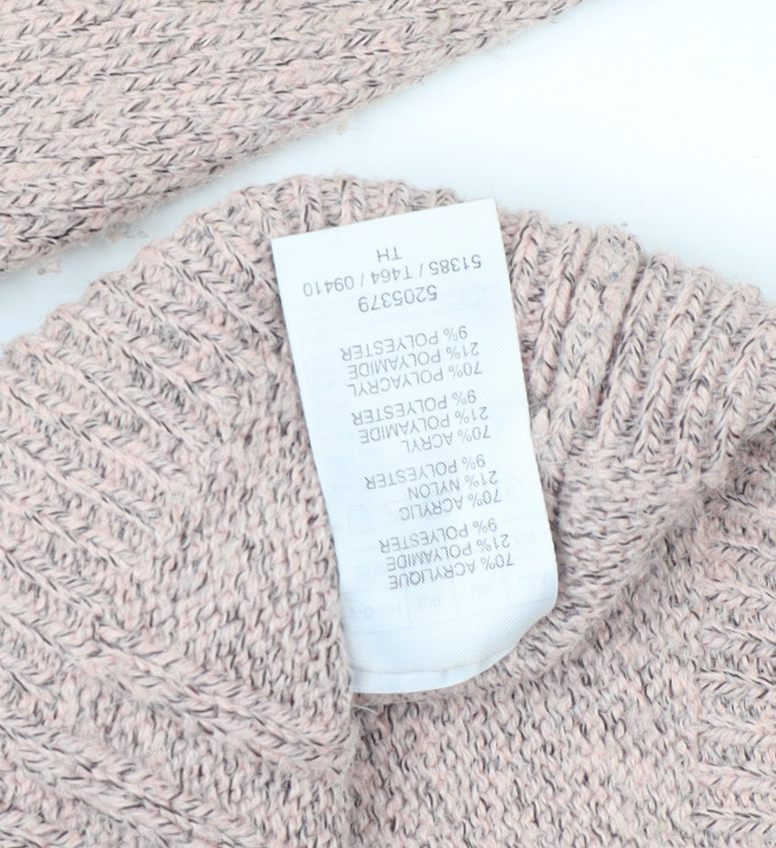 Damart Women's Beige Cable-Knit Pullover Jumper - Size 10