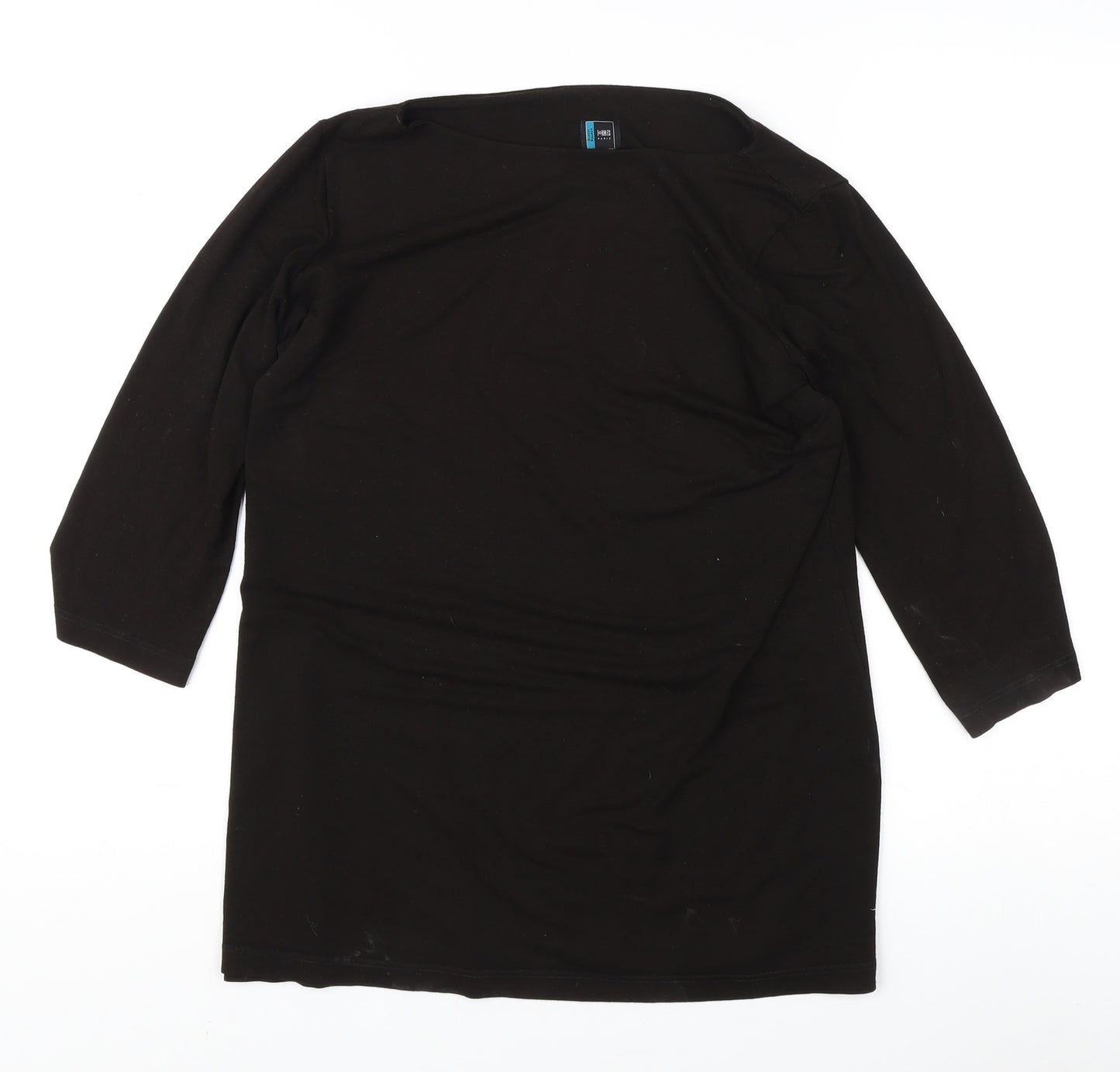 Daniel Hechter Women's Black 3/4 Sleeve T-Shirt Size 10