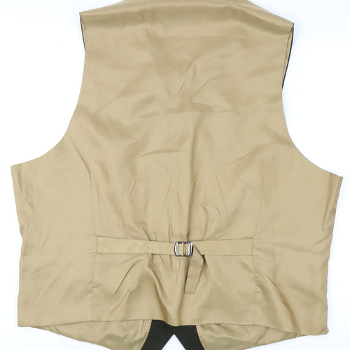 Harvey Parker Men's Green Waistcoat Size 46 - Smart Casual