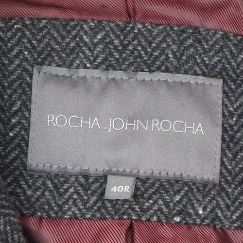 Rocha John Rocha Women's Black Tweed Blazer Size 12