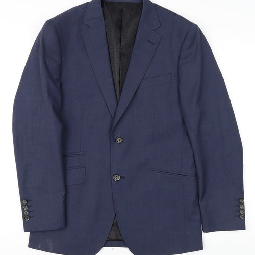 Skopes Men's Blue Suit Jacket, Size 36R, Notch Lapels