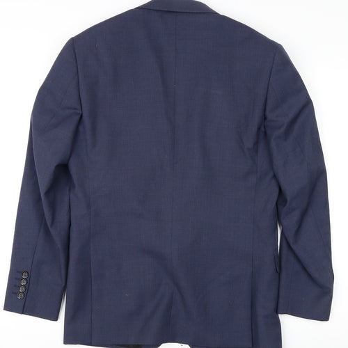 Skopes Men's Blue Suit Jacket, Size 36R, Notch Lapels