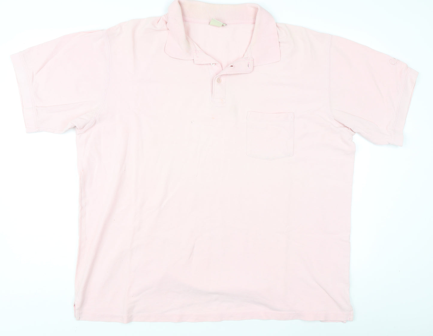 Cotton Traders Men's Pink Polo Shirt XL Short Sleeve