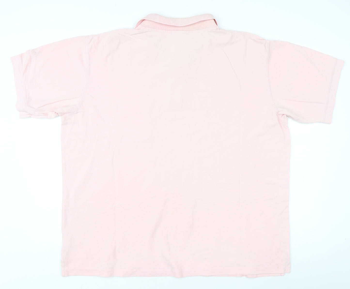 Cotton Traders Men's Pink Polo Shirt XL Short Sleeve