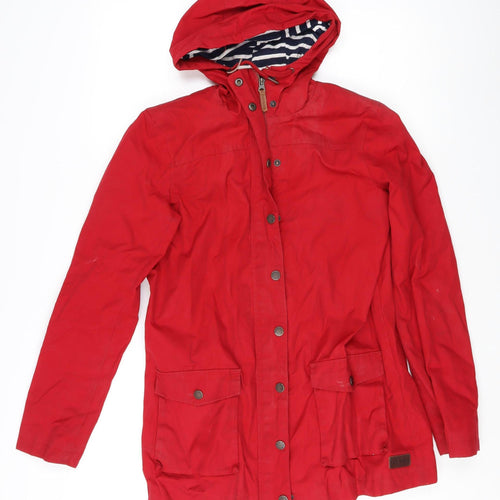 Fat Face Women's Red Hooded Jacket Size 10