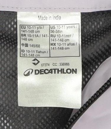 Quechua Girls Purple Waterproof Jacket 10 Years