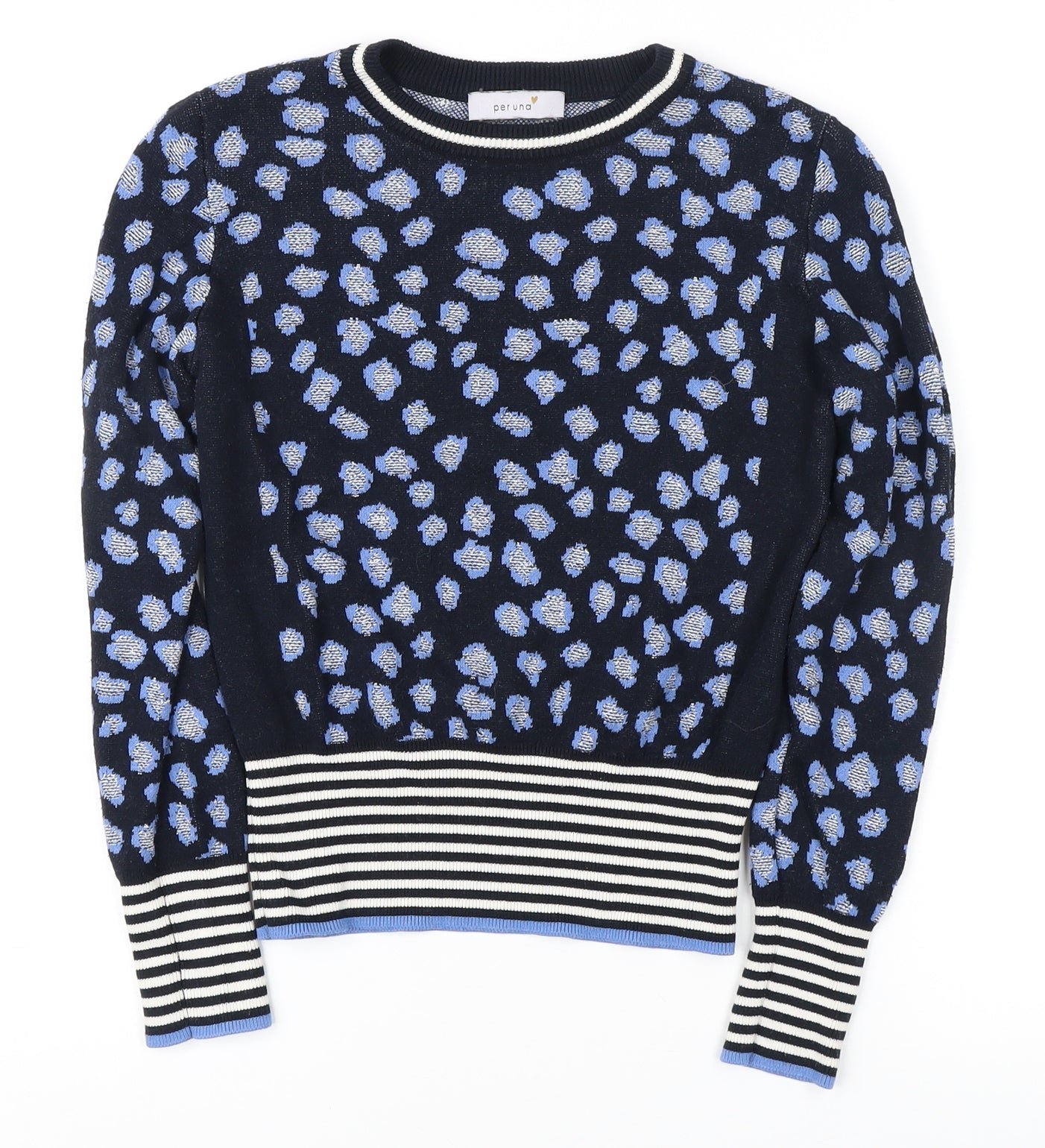 Marks and Spencer Women's Blue Pullover Jumper Size 8