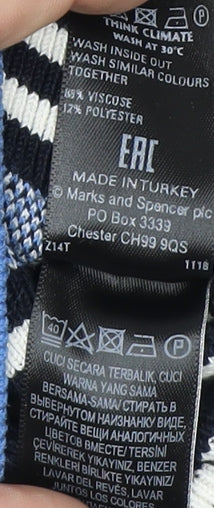 Marks and Spencer Women's Blue Pullover Jumper Size 8