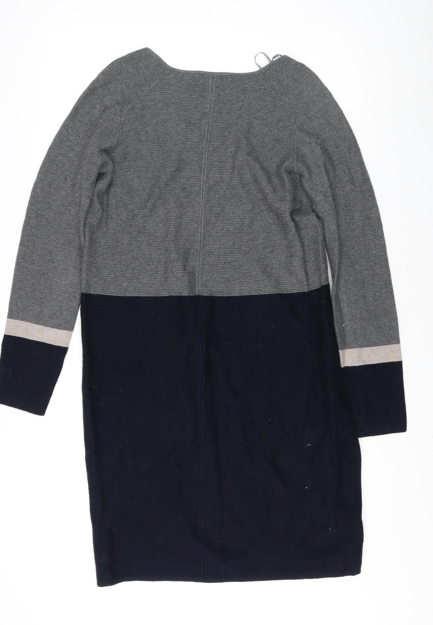 Farhi Women's Grey V-Neck Pullover Jumper M