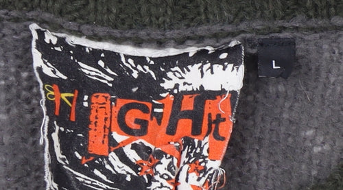 High Women’s L Pullover Jumper in Green/Grey