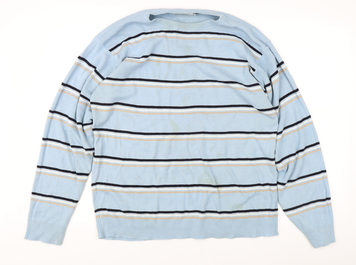 Rapidfire Blue Striped Men's XL Knit Pullover Jumper