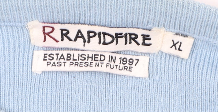 Rapidfire Blue Striped Men's XL Knit Pullover Jumper