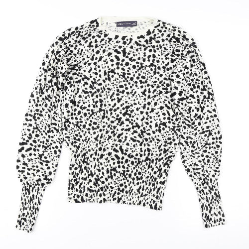 Marks & Spencer Women's Black Animal Print Jumper