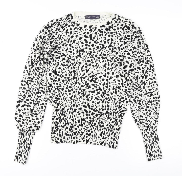 Marks & Spencer Women's Black Animal Print Jumper